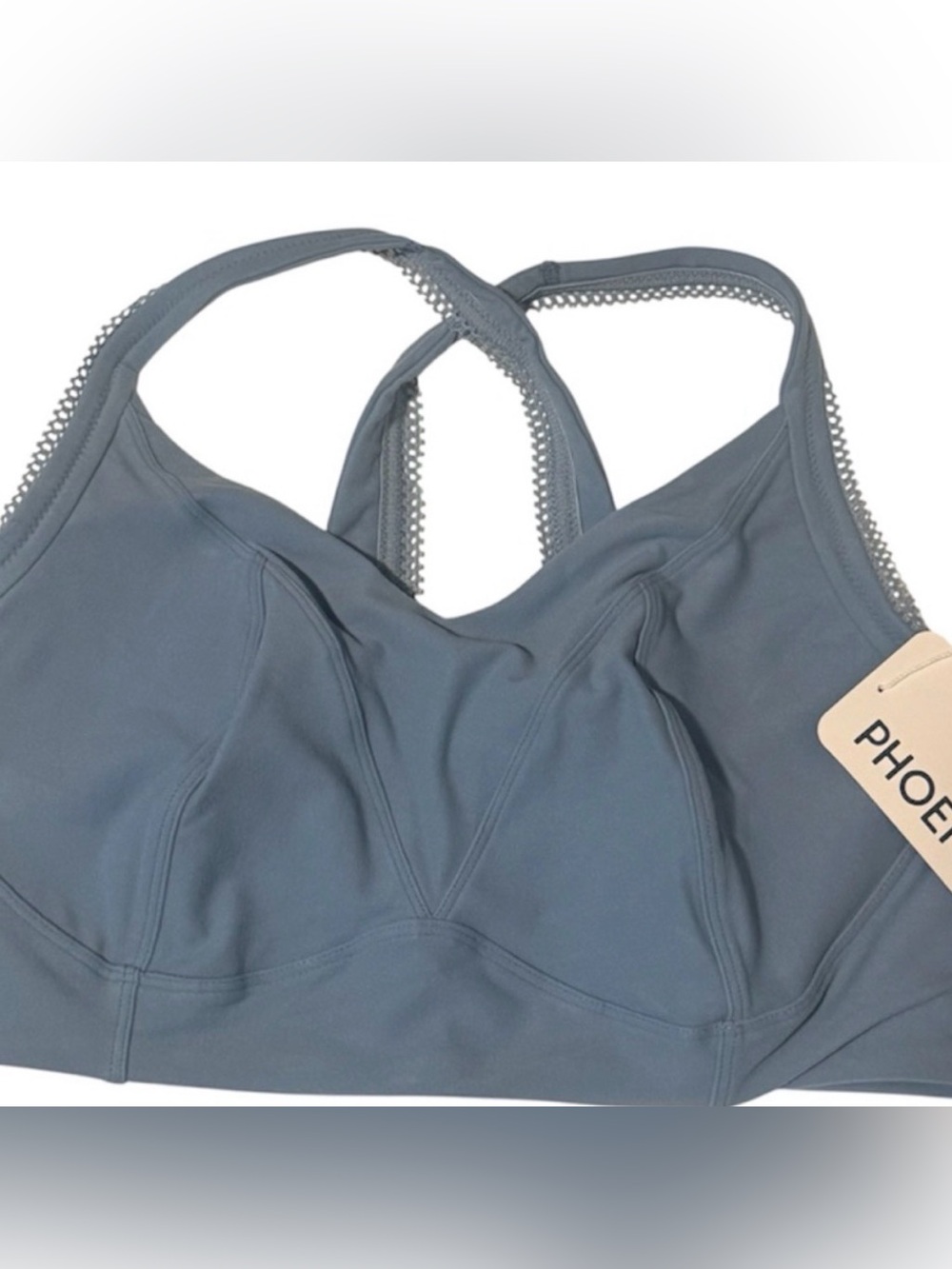 Women's Seamless Racerback Sports Bra — Slate Blue